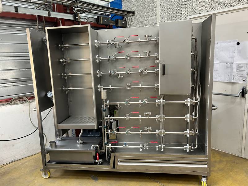 Skid inox 316L secteur pharmaceutique à Lyon